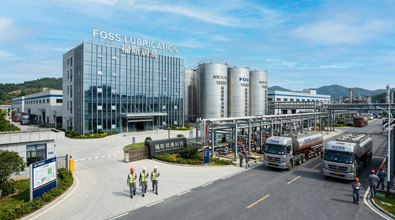 Quanzhou Foss Lubrication Technology Co., Ltd blending plant compound and base oil storage silos