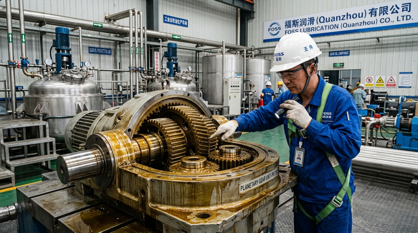 Industrial gear lubrication and compounding reactors at FOSS manufacturing facility